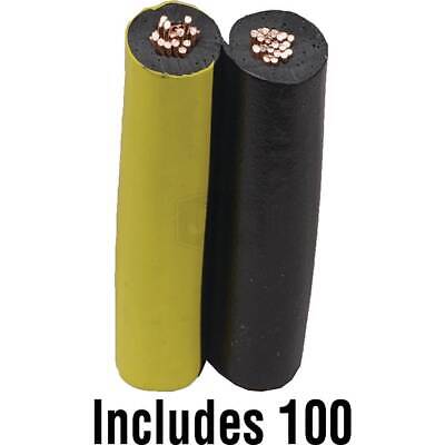 8GA Booster Cable 100mm Black/Yellow PVC Insulation SAE J1128