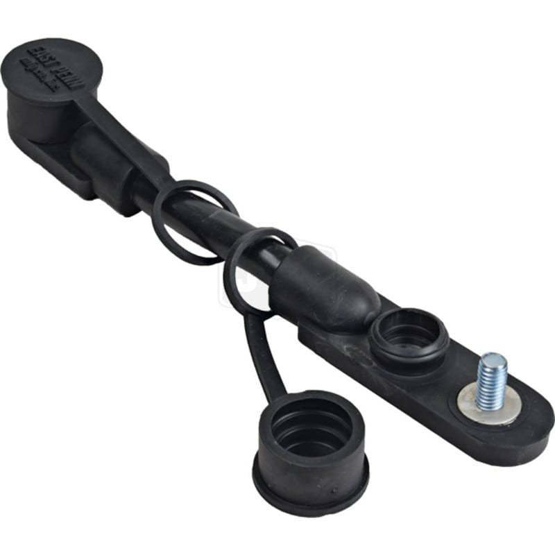 2/0 Jumper Cable Harness with Protective Caps, 7" Length, Black