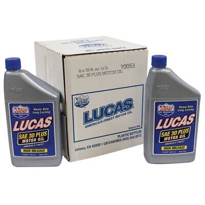 SAE 30W Motor Oil - 6 Bottles of 32 oz - High Performance Engine Oil