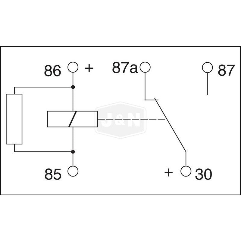 Micro Relay 12V 35A with 5 Terminals, Change Over Contacts, Sealed Base