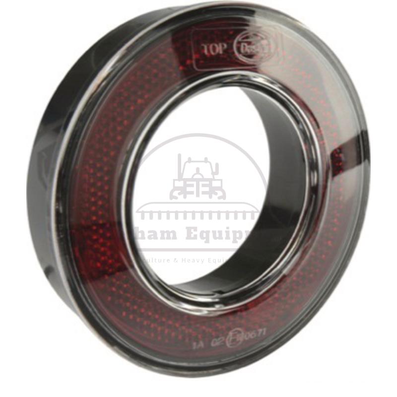 Round Red Reflector 98mm Bolted - Part 98GR