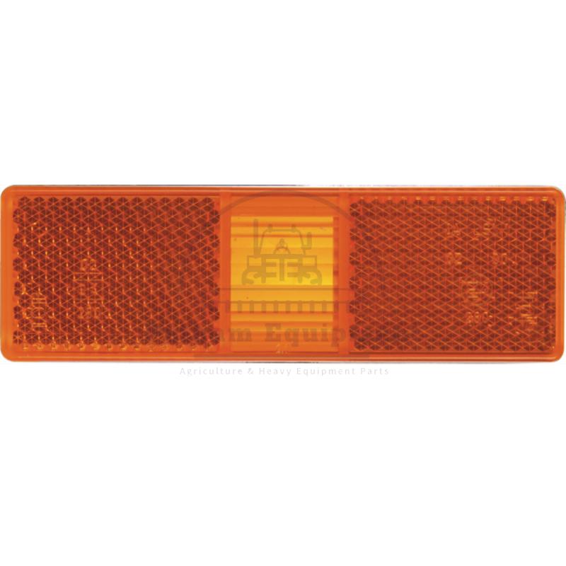 Rectangular Yellow Reflector 100x30x10mm - Part #GRANIT