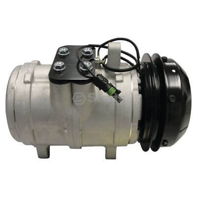 Compressor TY6766 for John Deere Tractors & Equipment, 12V, V-Belt, OEM Parts