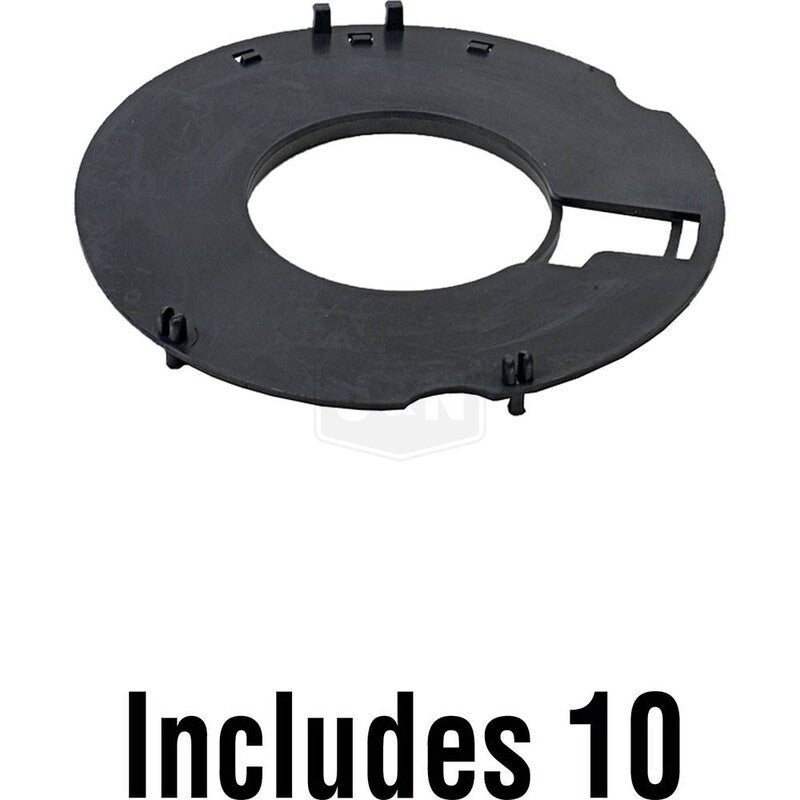 Pin Secured Plastic Air Baffle 114mm OD 2.1" ID 3mm Thick Compatible Parts