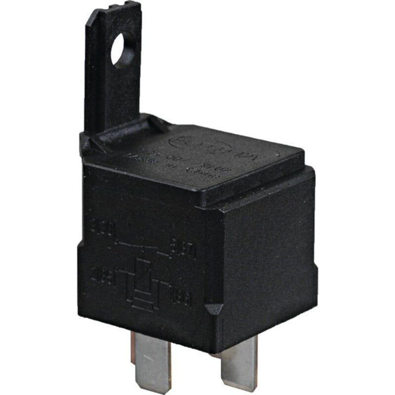 12V 40A Mini Relay SPST with Mounting Bracket - 4 Terminals, Resistor