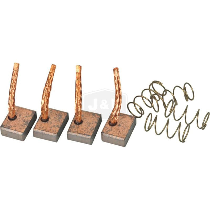 Brush Kit Set for Starters - Includes 4 Brushes & 4 Springs, 12V