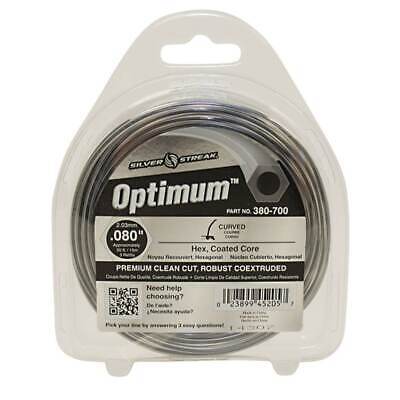 50' 0.080" Hex Trimmer Line - Premium Clean Cut, Robust Co-Extruded, Gray