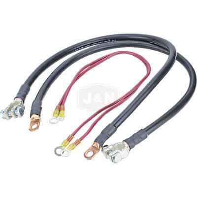 Battery Cable Wire Harness Kit - 2x 1GA Cables, 10GA Wires, Terminals Included
