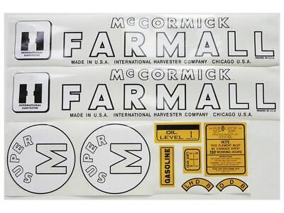 Decal for Farmall Super M - Fits Case IH / International Harvester