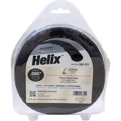 Durable 0.080" Trimmer Line 1 lb Donut - 447' Length, Black, Twist Shape