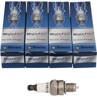 Mega-Fire SE-Y7C Spark Plug Pack of 4 for Echo, John Deere, Poulan & More