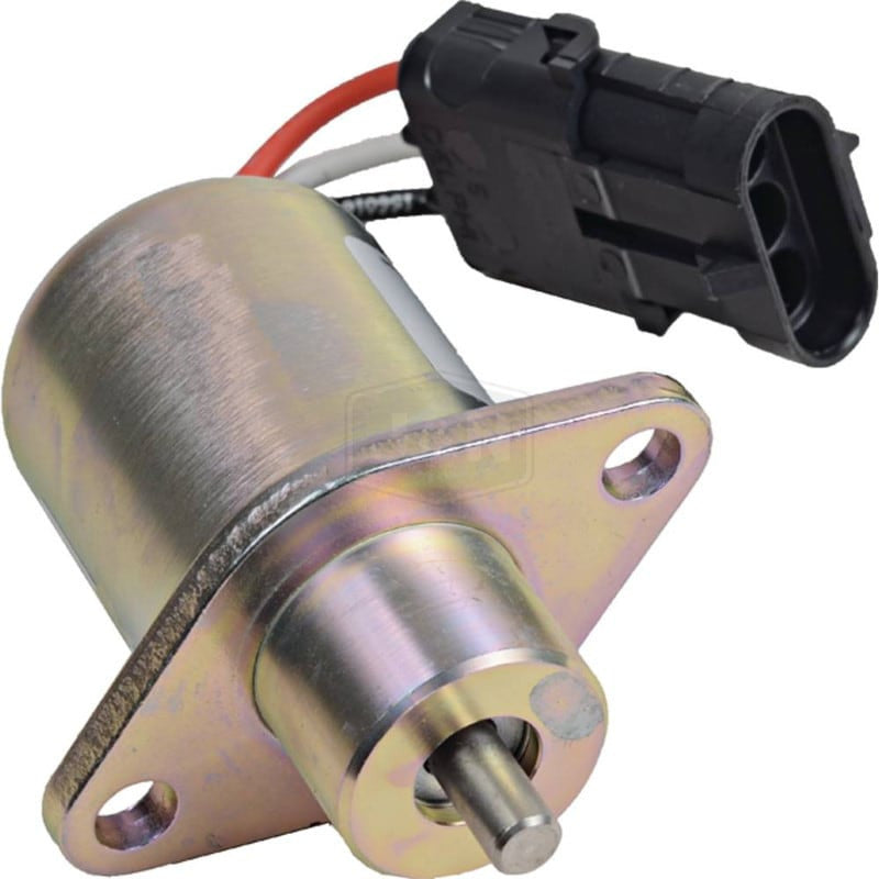 Shut Down Solenoid for Perkins 12V, New, 3 Terminals, Continuous Duty
