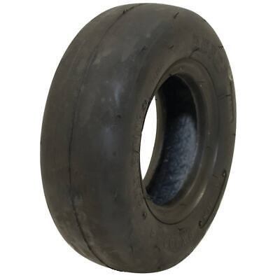 8x3.00-4 Smooth Tire 4 Ply Puncture Resistant for Lawn Equipment