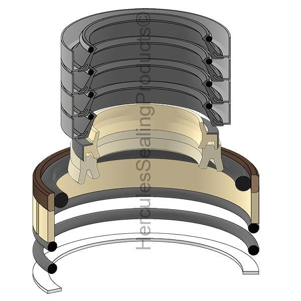 Bucket Cylinder Kit for Komatsu PC28UU-2 Excavator, 25mm Rod, 50mm Bore