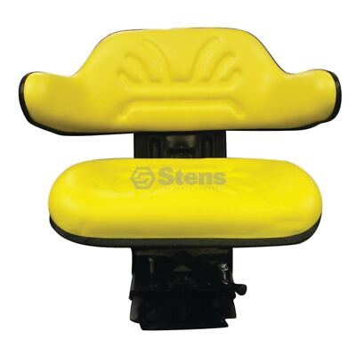 Adjustable Yellow Economy Suspension Seat, 5 Position Backrest, 110-264 lbs