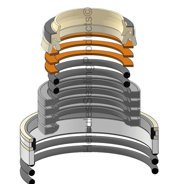 Boom Swing Cylinder Seal Kit for Komatsu PC88MR-10 Excavator 60x120mm