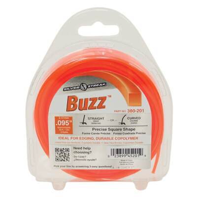 Durable .095" Orange Trimmer Line 40' for Edging - Clamshell Packaging