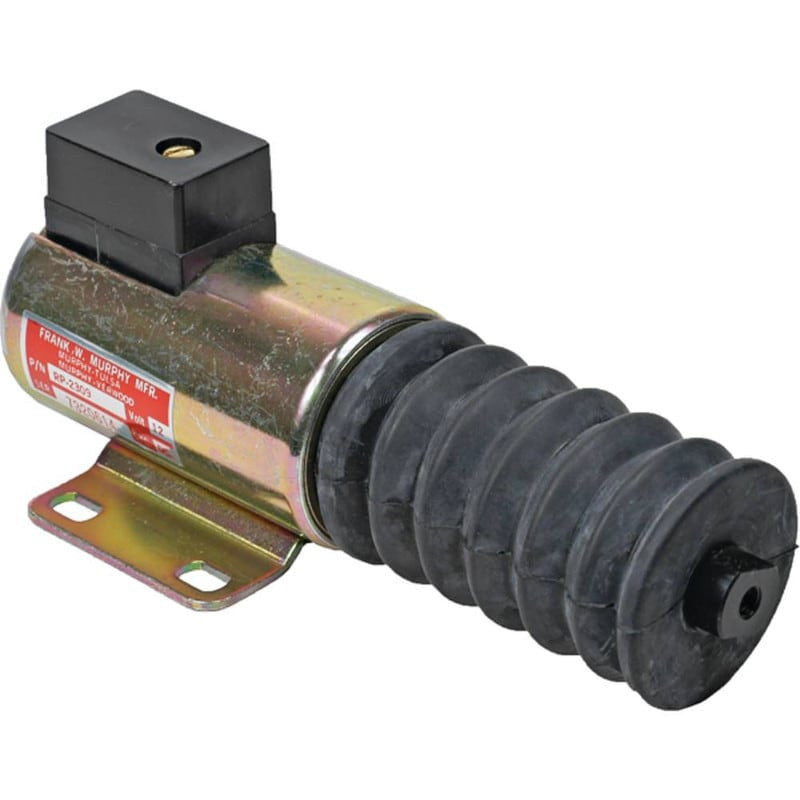 12V DC Pull Solenoid - New, Intermittent Duty, 3 Terminals, 1.5" Stroke