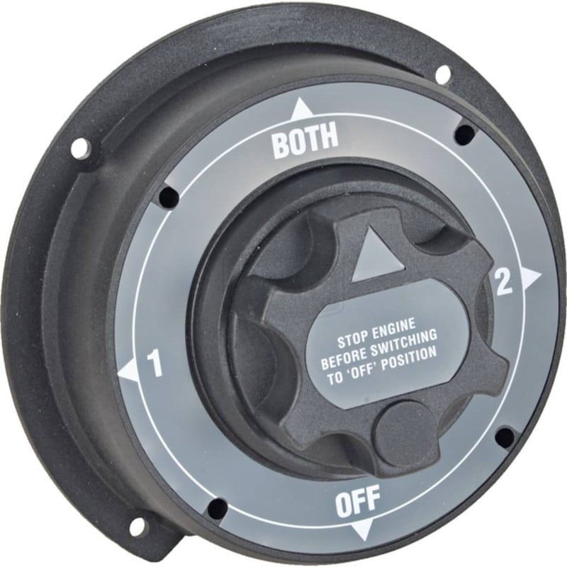 Battery Selector Switch 310A 4 Position 5 Terminals 6-36V Weather Sealed