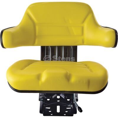 Adjustable Yellow Economy Seat with Mechanical Suspension, 110-264 lbs