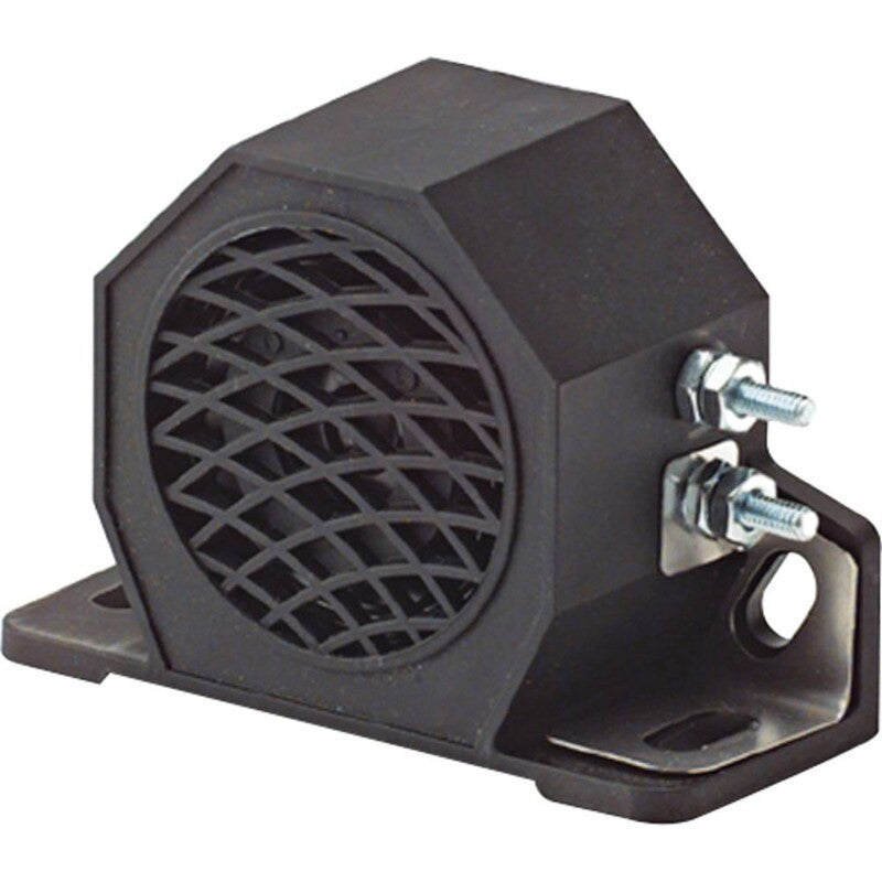 97dB Back-Up Alarm, Universal Mounting, Compact Size, SAE J994 Certified