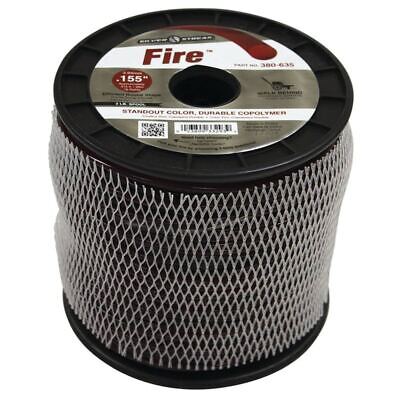 3 lb. Red 0.155" Durable Co-Polymer Trimmer Line - 315' Spool