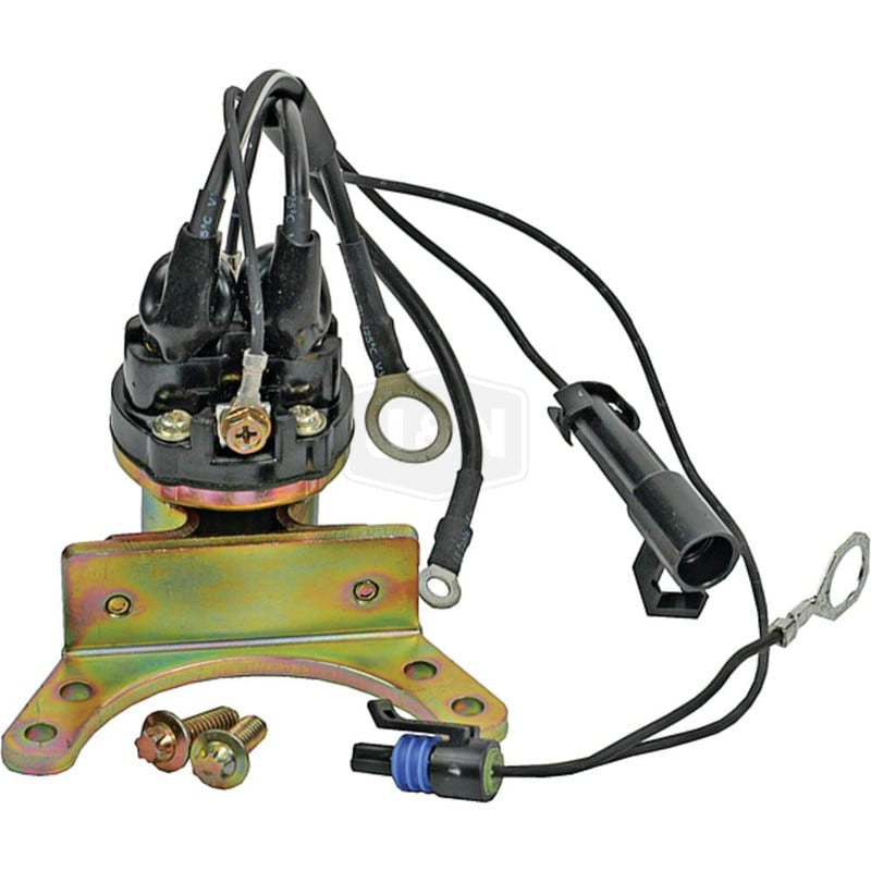 12V Solenoid Control Relay Switch Assembly, 4 Terminals, New, Copper Contacts