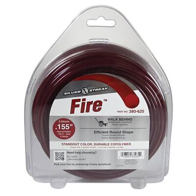 1 lb. 0.155" Red Durable Co-Polymer Trimmer Line - 105' Donut Roll
