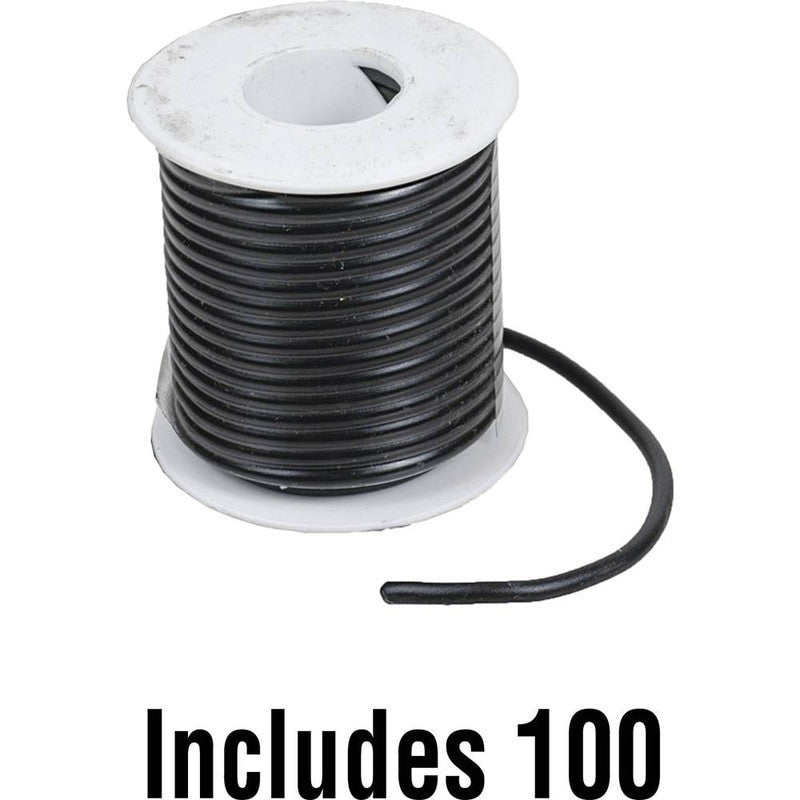 10GA Primary Wire 100' Black SXL Insulation SAE J1128 0-60 VDC