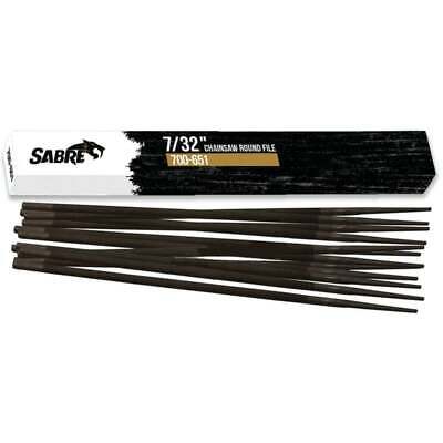 Chainsaw File 7/32" Round File for 3/8" & .404" Chainsaw - Pack of 12