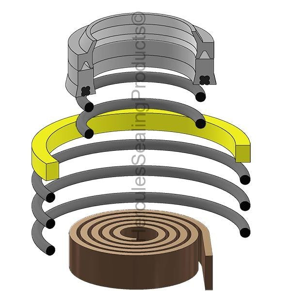 Hydraulic Seal Kit 761-21-0325-0175 for HH Series 1-3/4 x 3-1/4 Bore