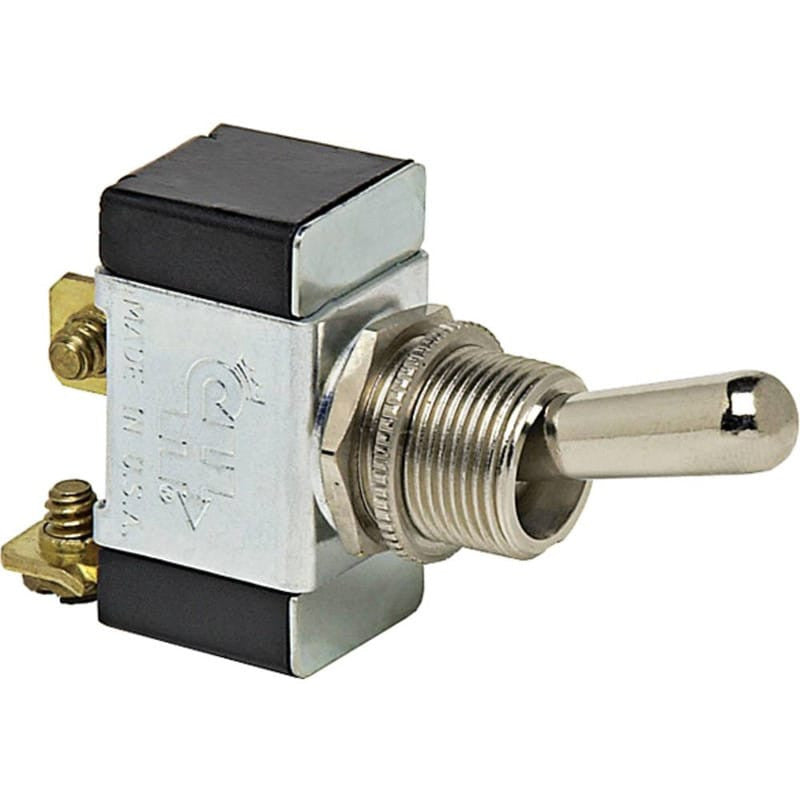 Toggle Switch SPST Momentary 12-36V 25A with Threaded Tabs & Screws