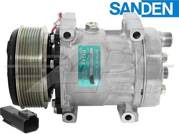 923/10182 OEM Sanden Compressor With 8 Groove Clutch Fits JCB - 1 Year Warranty
