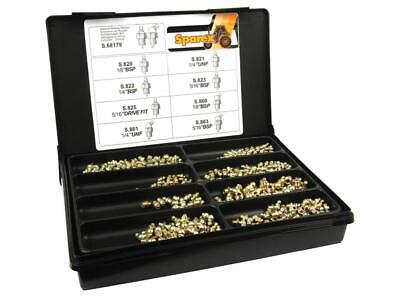 Grease Nipples Set - 280 pcs, Various Sizes 1/8'' BSP, 1/4'' UNF, 5/16'' BSF