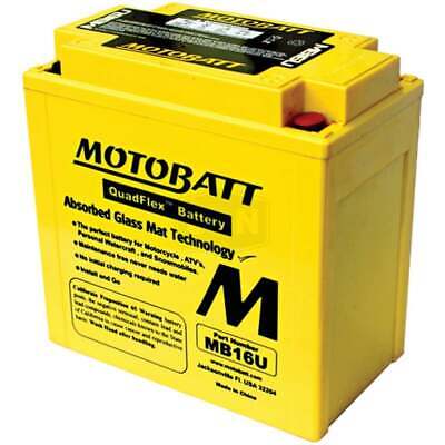 New 12V Battery MB16U for Honda, Suzuki, Cagiva, Arrowhead, Hi Level