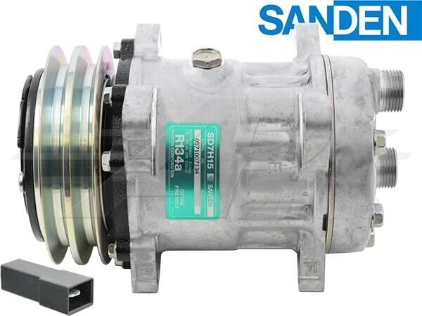 76047005 New OEM Sanden Compressor Fits Case New Holland Dozers, Wheel Loaders