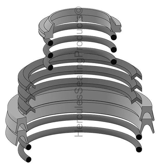 Pneumatic Seal Kit for Vickers/Eaton TE/TF Series, 1-3/4 Rod, 6 Bore