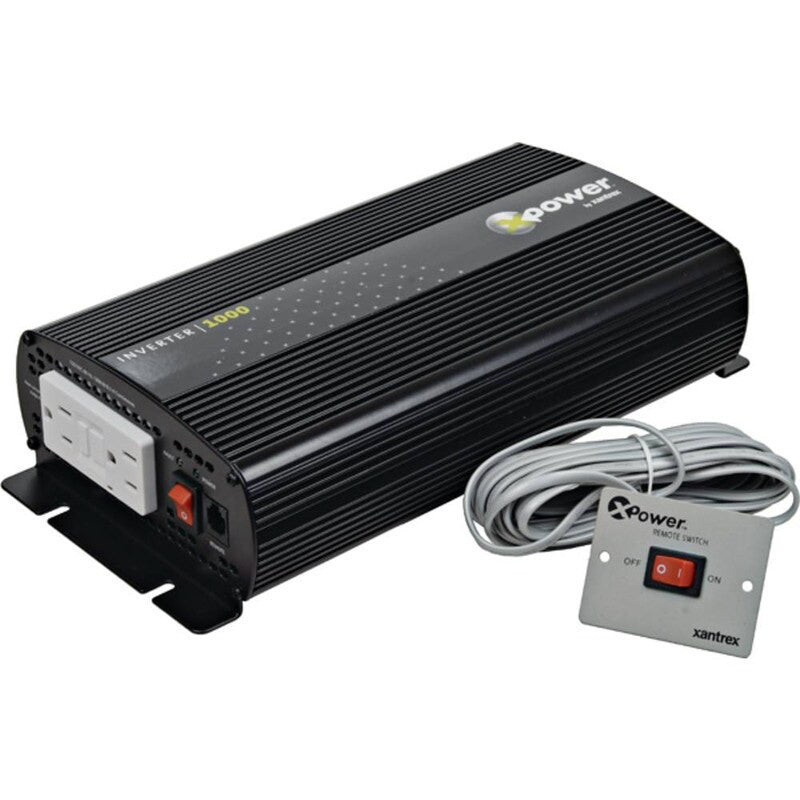 1000W Modified Sine Wave Inverter with Remote, 12V DC to 120V AC, UL Approved