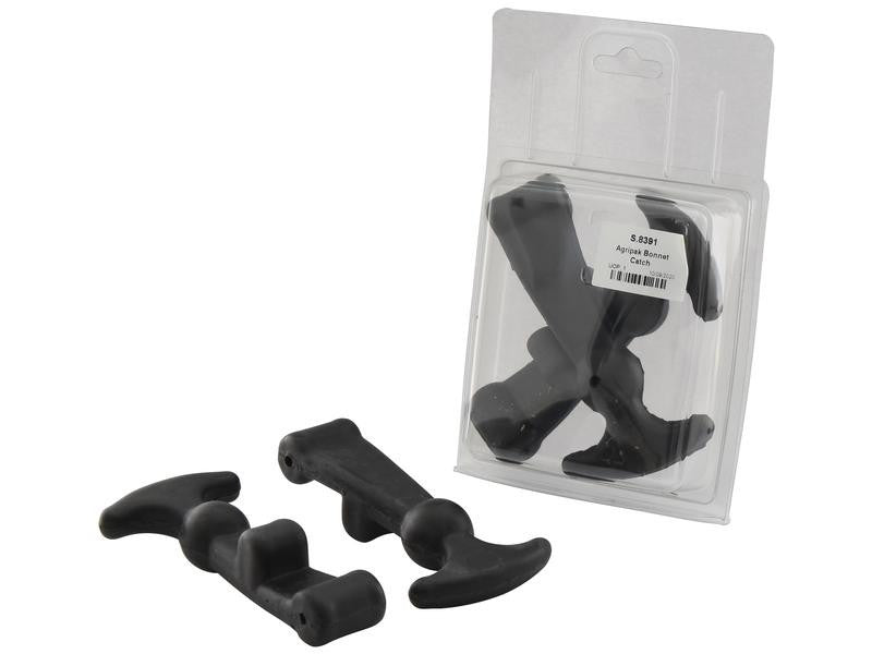 Hood Catches - 2 Pack Rubber 125mm - Universal Fit for Various Models