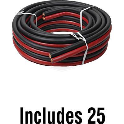 6Ga 2 Cond Booster Cable 25ft Black/Orange PVC Insulation SAE J1127