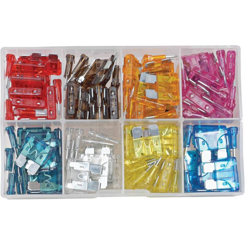 ATC Fuse Assortment Kit - 120 Pieces, 3A to 30A Bladed Fuses Included