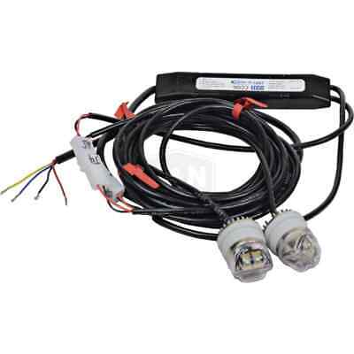 Concealed LED Directional Light - 2 Heads, 16 Flash Patterns, White