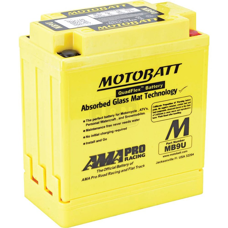 12V Battery for Arctic Cat, Honda, Kawasaki, Suzuki, Yamaha, Polaris, Vespa