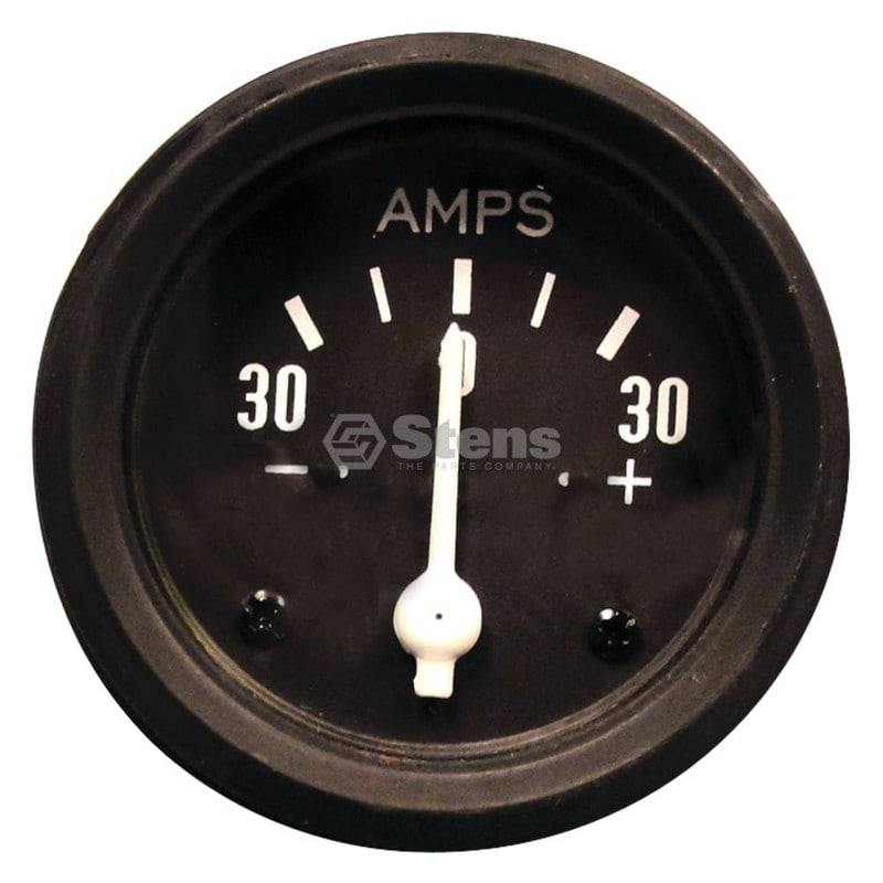 Amp Gauge 6V Black Bezel -60 to 60 Fits Ford/New Holland Tractors 2"