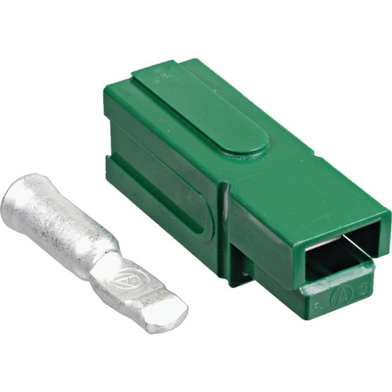 Power Pole Housing Kit 1/0 180A Green, Interlocks with Like Housings
