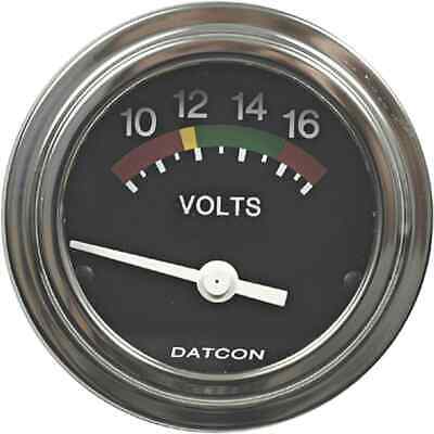 12V Voltmeter Gauge 8-18V DC, 2 1/16" Chrome Bezel, Lighted, Heavy Duty