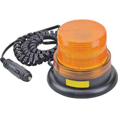 Amber Strobe Warning Light Beacon with Magnet Mount & DC Power Plug