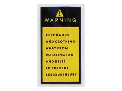Caution Decal - Yellow & Black 1-9/16 x 3 for Allis Chalmers Equipment