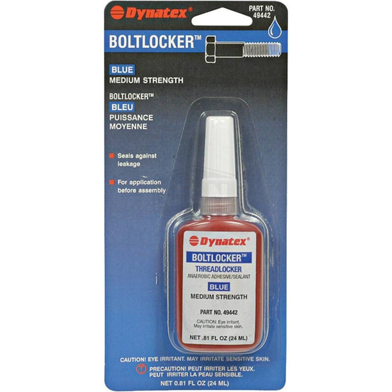 Blue Medium Strength Boltlocker 24 mL Bottle - Fills Gaps, Easy Removal
