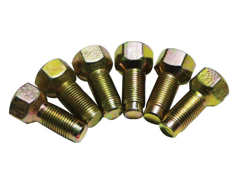 6 Pack Wheel Bolt 1/2" x 1/2" - Universal Fit for Various Applications